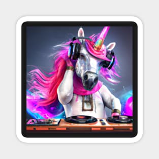 Dj Unicorn Art Magnet