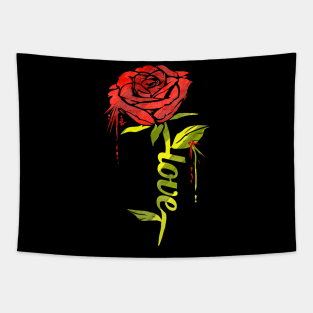 A rose says I love you - valentines day Tapestry