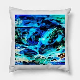 Raging Sea Pillow