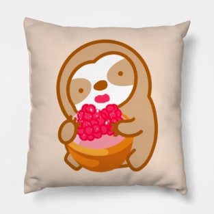 Cute Mini Raspberry Tart Sloth Pillow