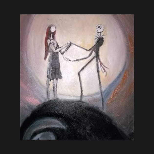 jack and sally by Mike Nesloney Art