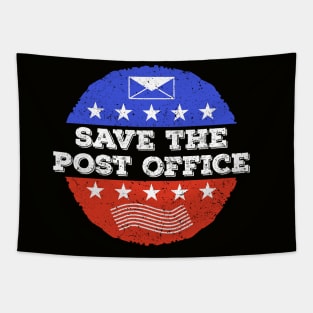 Retro Vintage Save The Post Office Tapestry