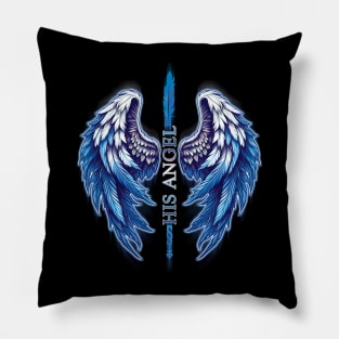 Angel Wings Couple Matching Gift for Girlfriend Pillow