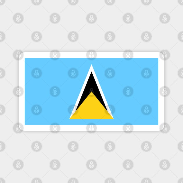 Flag of Saint Lucia Magnet by COUNTRY FLAGS