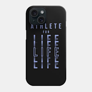 ATHLETE FOR LIFE | Minimal Text Aesthetic Streetwear Unisex Design for Fitness/Athletes | Shirt, Hoodie, Coffee Mug, Mug, Apparel, Sticker, Gift, Pins, Totes, Magnets, Pillows Phone Case