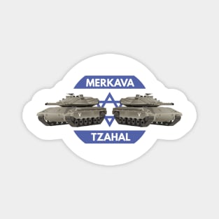 Israeli Tanks Merkava with Flag Magnet