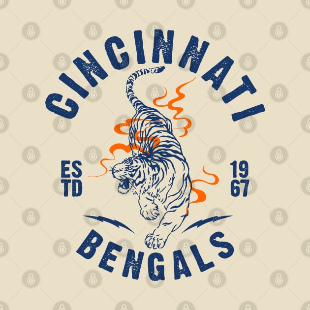 cincinnati bengals vintage by small alley co