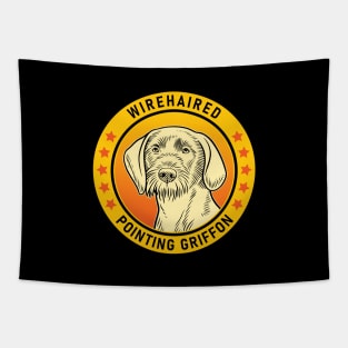 Wirehaired Pointing Griffon Dog Portrait Tapestry