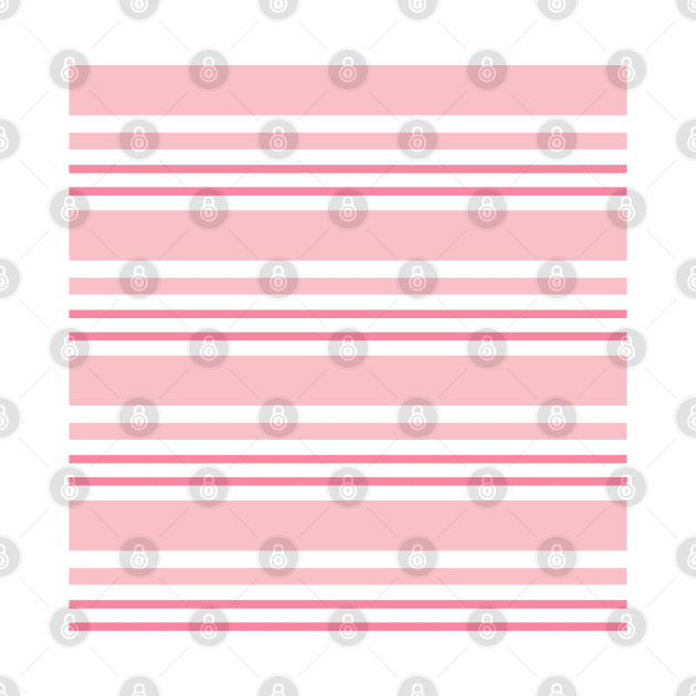 Pink horizontal stripes by kallyfactory