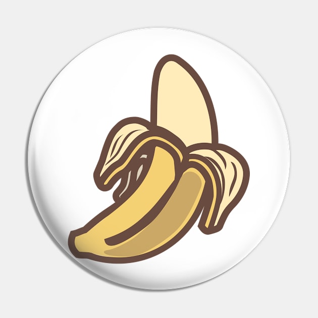 Banana open Pin by ShirtyLife