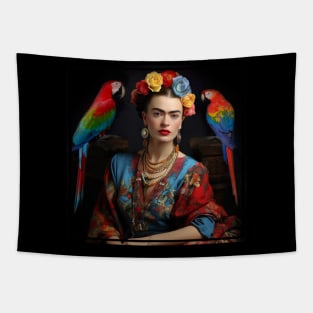 Frida Kahlo Enigmatic Expressions Tapestry