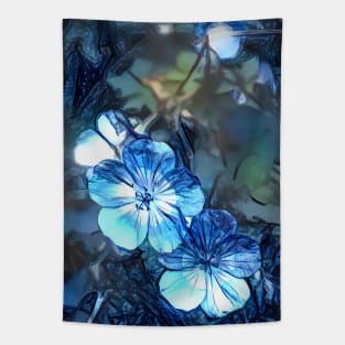 Blue Dream Geraniums Tapestry