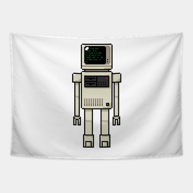 Pixel Robot 042 Tapestry by Vampireslug