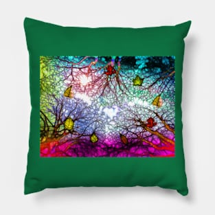 Tree Branches Looking Up Pillow