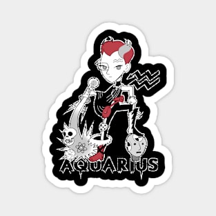 Creepy Cute Zodiac - Aquarius 1.0 Magnet