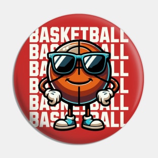 Basketball Mascot Pin