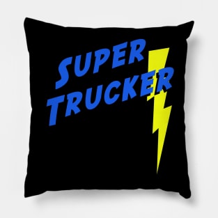 Super Trucker 18 Wheeler Semi Driver Pillow