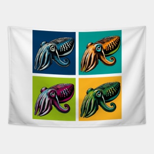 Pop Cuttlefish Sponge Art - Cool Underwater Tapestry