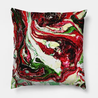 Abstract marble texture fluid art design Pillow