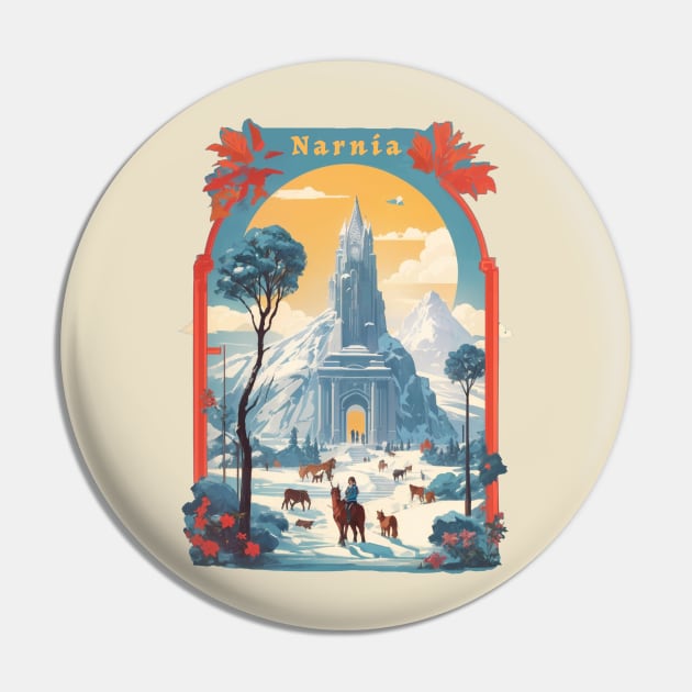 Retro Design Narnia Pin by huefinder