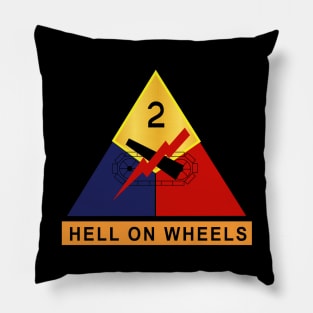 2nd Armored - Hell on Wheels wo Txt Pillow