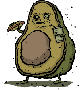 Unhealthy Avocado Magnet