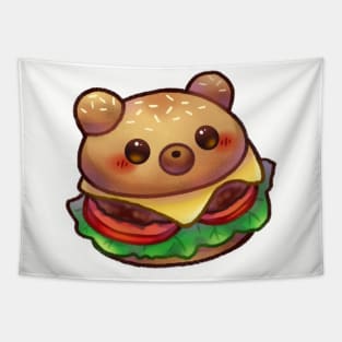 Bear Hamburger Tapestry