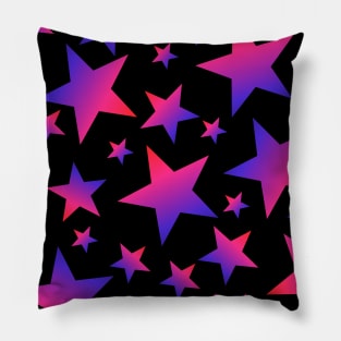 Pink & Purple Stars Pattern Pillow