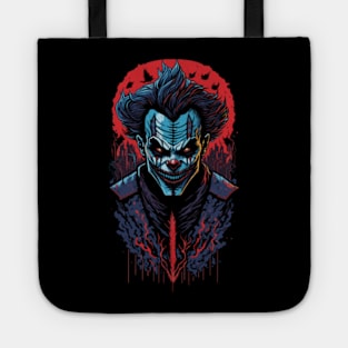 Haunting Sinister Clown Design - Halloween Tote