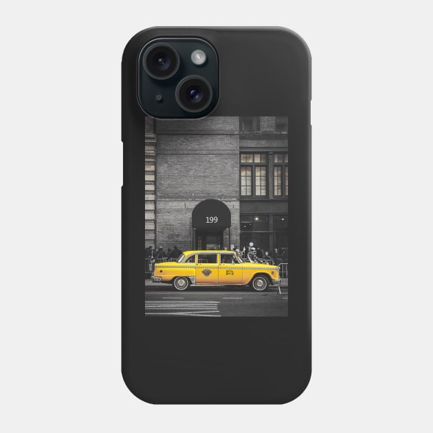 Vintage Charm: Yellow Cab at 199 Phone Case by TMcG72