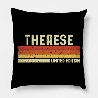 Therese Name Vintage Retro Limited Edition Gift Pillow