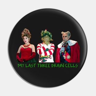 Christmas Brain Trio Pin