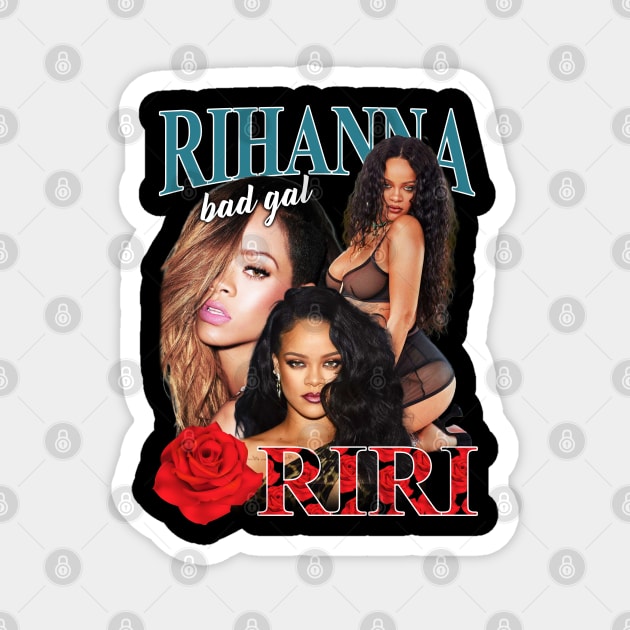 VINTAGE RIHANNA BAD GAL Magnet by Chea Shepherd