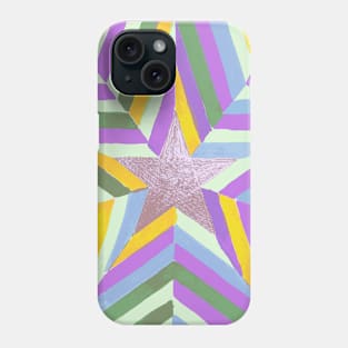 Bright Lilac Stars Phone Case