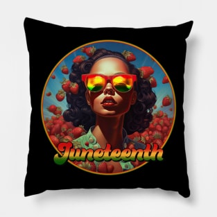 Sweet and Stylish Juneteenth Celebration Gurl Pillow