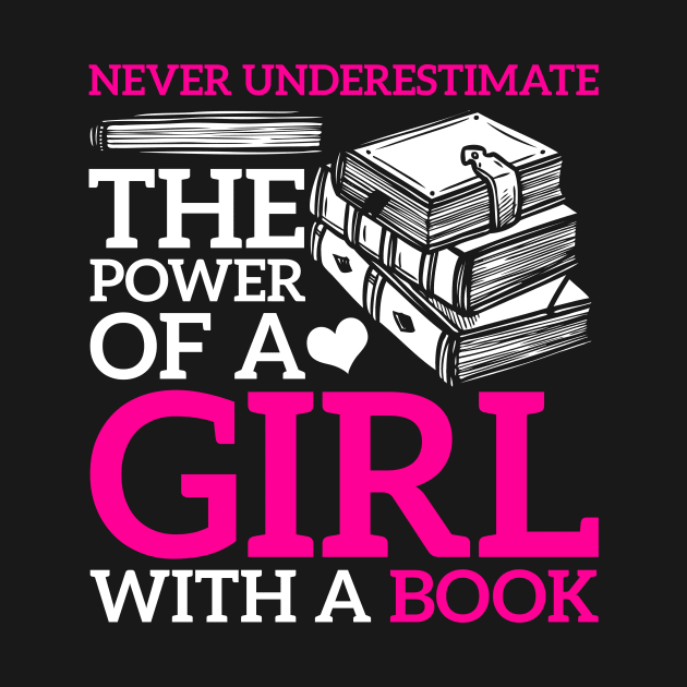 Girl Bookworm Librarian Reading by shirtsyoulike