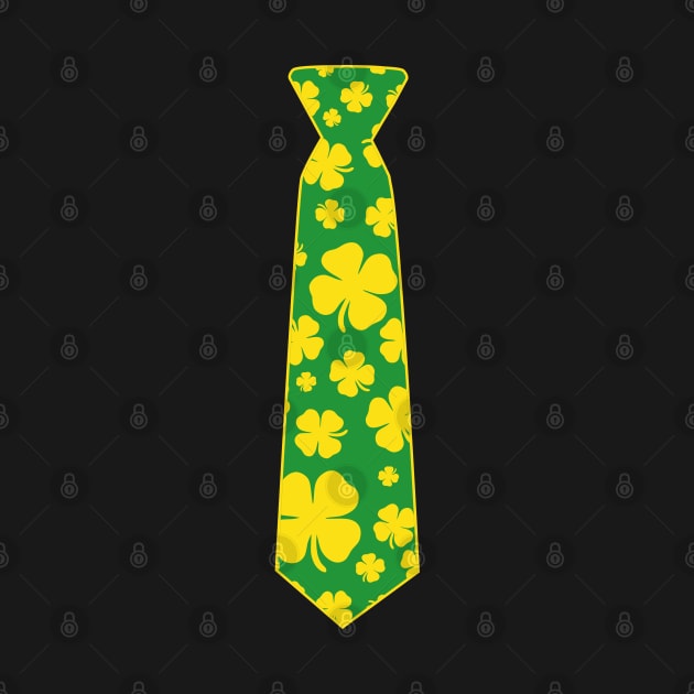 Irish Shamrock Clover Tie Funny St Patricks Day by trendingoriginals