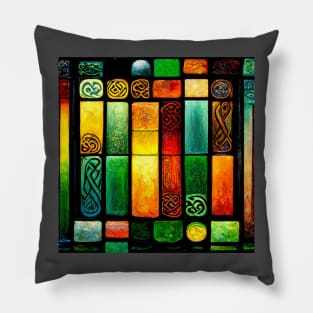 Celtic Stained Glass Pillow