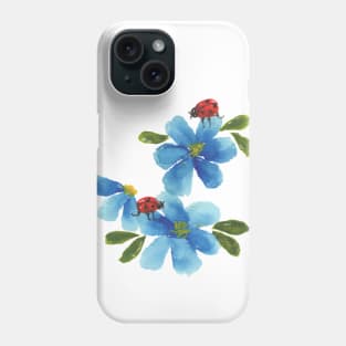 Forget Me Not Ladybug Phone Case