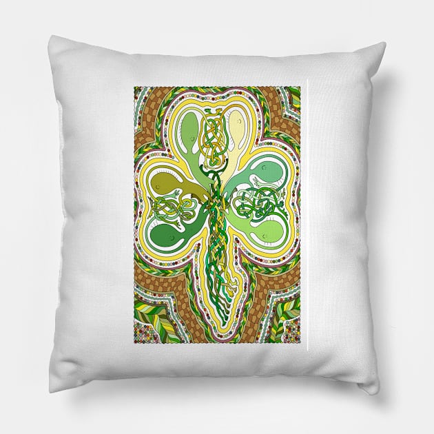 Mr Squiggly Celtic Knot Pillow by becky-titus