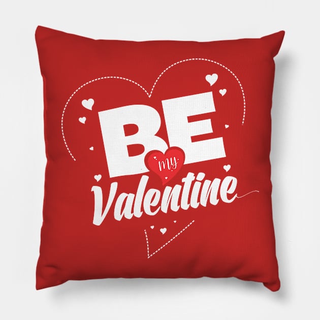 Valentine's T-shirts Pillow by Arris Integrated