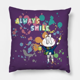 bunny smile Pillow