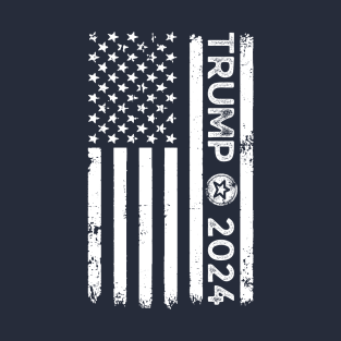 Trump 2024 American Flag T-Shirt