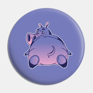 CARTOON HIPPO Pin