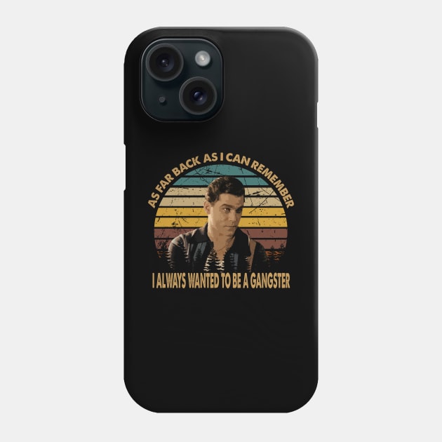 Joe pesci vintage movie always wanted to be a gangster Phone Case by Julie lovely drawings