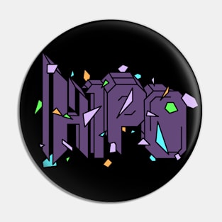 H1P0 new logo confetti design Pin