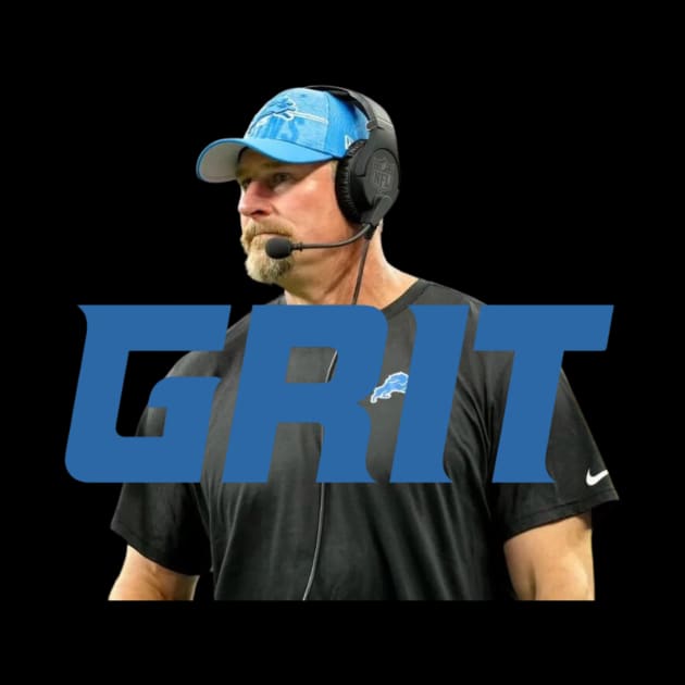 Grit Detroit Lions by Red Roof Designs