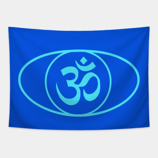 Om Symbol Spiritual Awakening Aum Sign Tapestry by PlanetMonkey