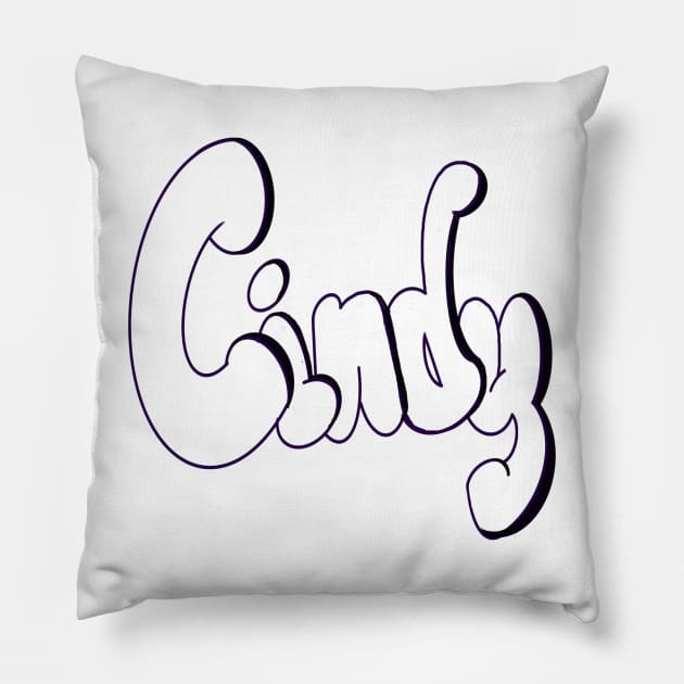 Top 10 best personalised gifts Cindy white personalised personalized  custom name Cindy Pillow by Artonmytee