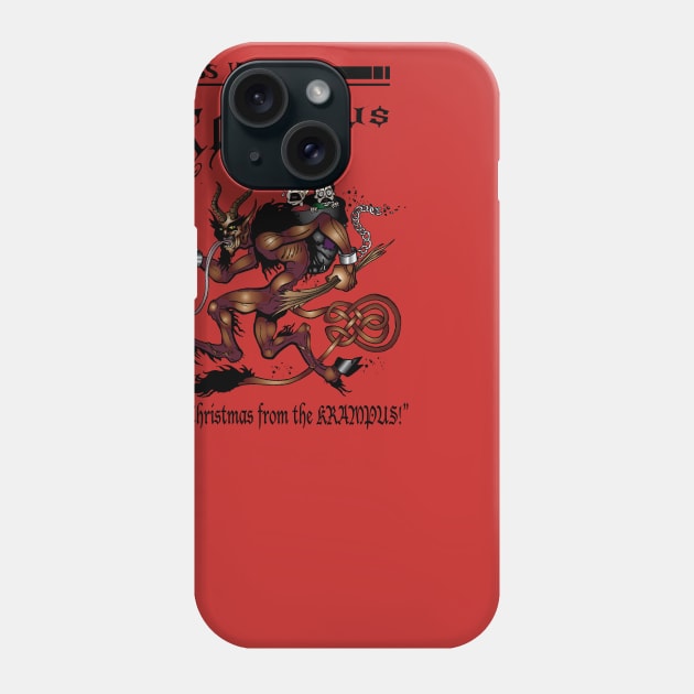 Merry Krampus! Phone Case by celtichammerclub